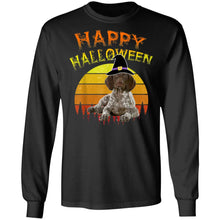 Load image into Gallery viewer, Halloween German Pointer Dog Lover Witch Hat Halloween Tee
