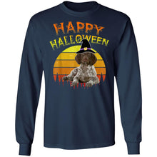 Load image into Gallery viewer, Halloween German Pointer Dog Lover Witch Hat Halloween Tee
